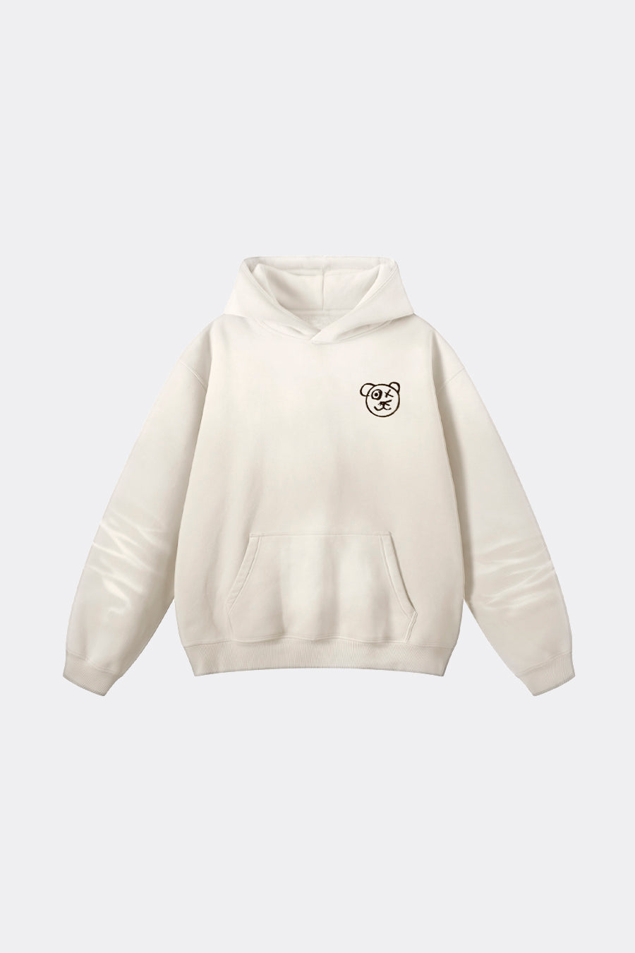 Graffiti Bear Cotton Cream Vintage Wash Hoodie – xilonablue