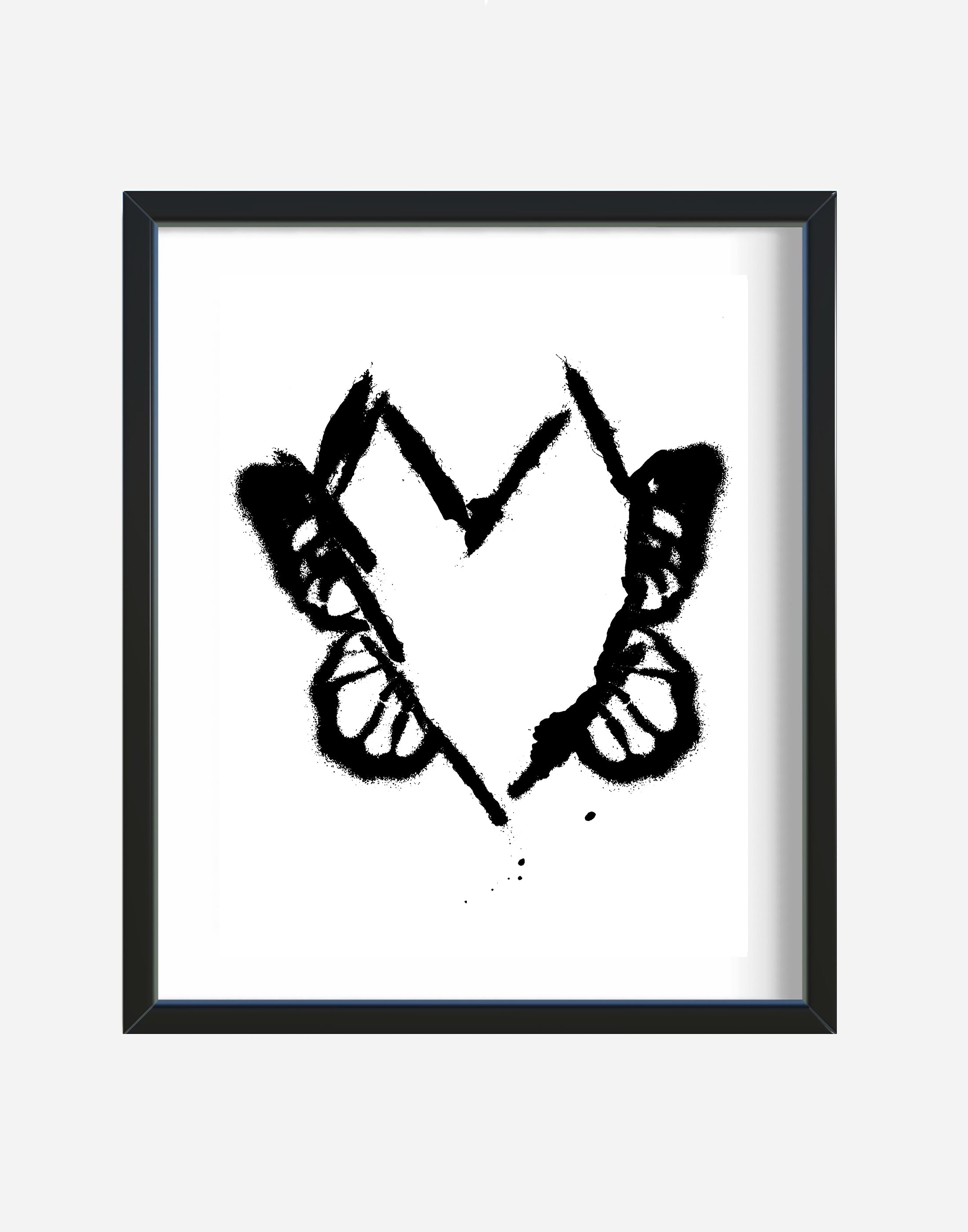 アート・デザイン・音楽 Bilder des Herzens. Schriftkunstwerke Hearts Evolve Original Art Limited Edition Archival Print – xilonablue