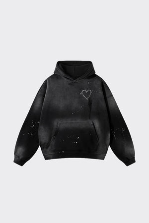 Love Riot Frayed Hoodie