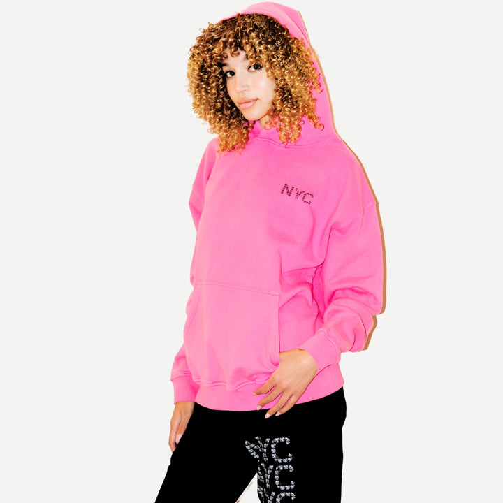 Graffiti Bear NYC Pink Hoodie