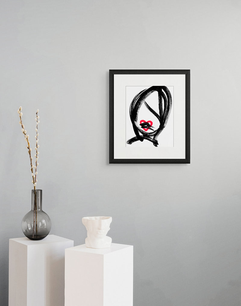 Kiss Me Original Fine Art Giclée Print