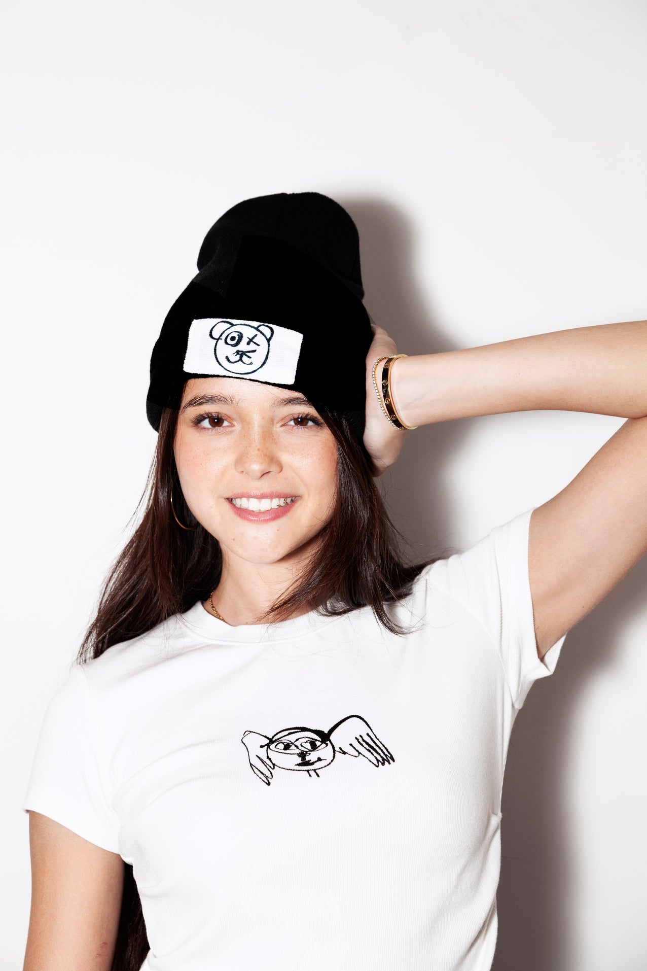 Graffiti Bear Icon Knit Beanie