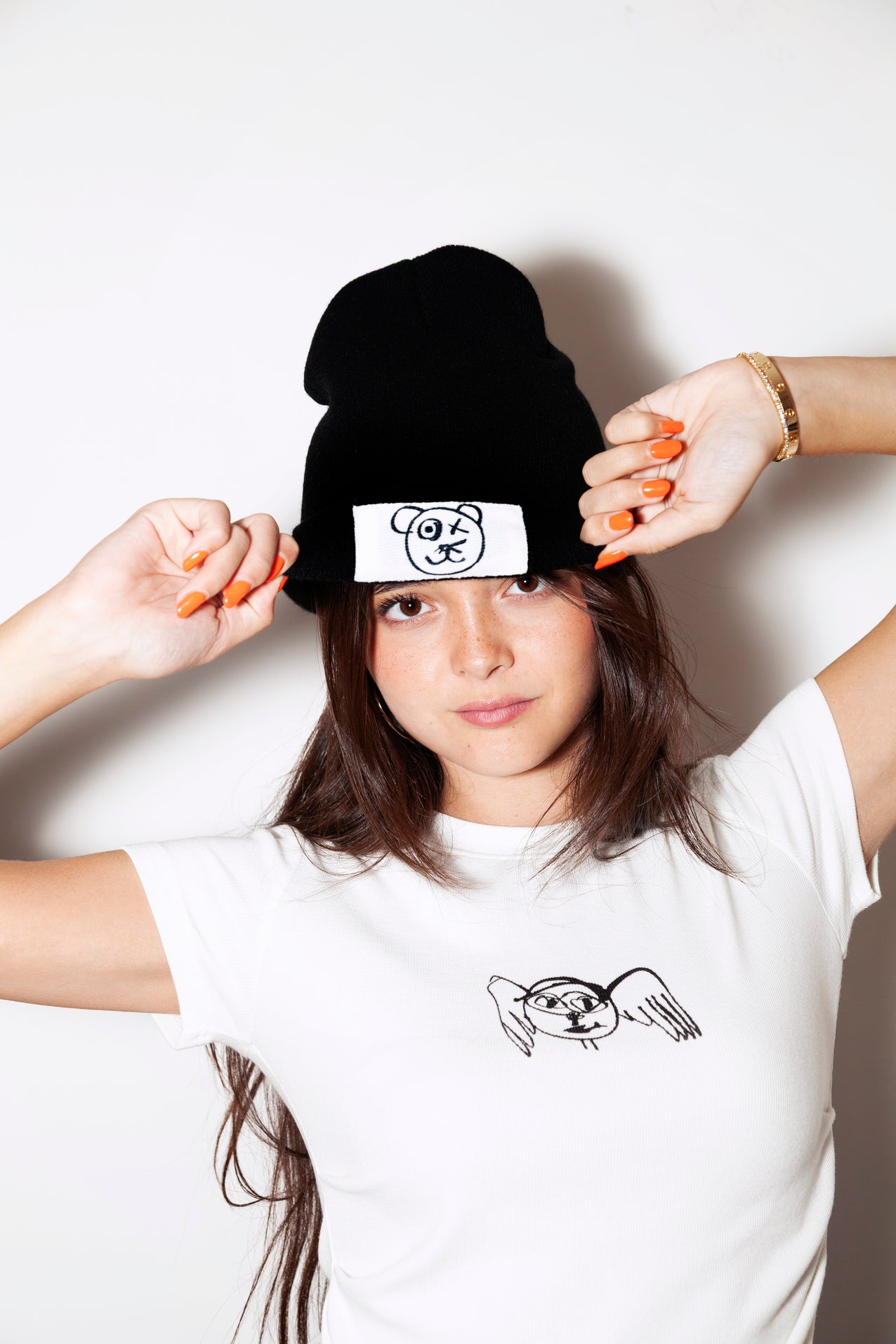 Graffiti Bear Icon Knit Beanie
