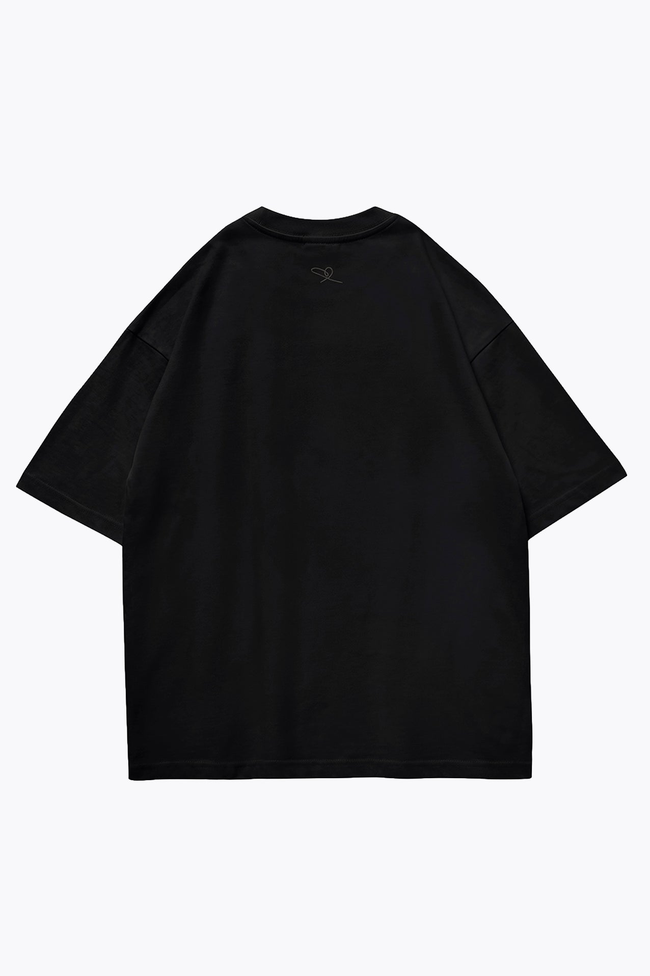 Graffiti Baby Bear Black Organic Cotton Charcoal Chain Link Embroidery Tee