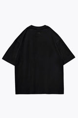 Graffiti Baby Bear Black Organic Cotton Charcoal Chain Link Embroidery Tee