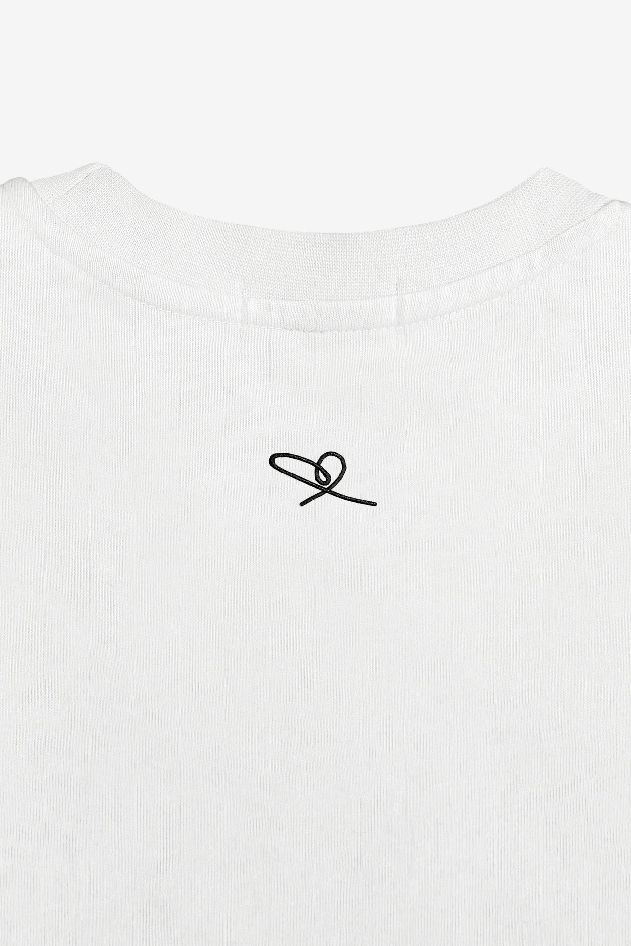 Universal Fit Graffiti Daddy Bear White Organic Cotton Black Chain Link Embroidery Tee