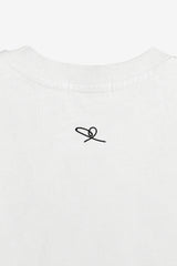 Universal Fit Graffiti Daddy Bear White Organic Cotton Black Chain Link Embroidery Tee