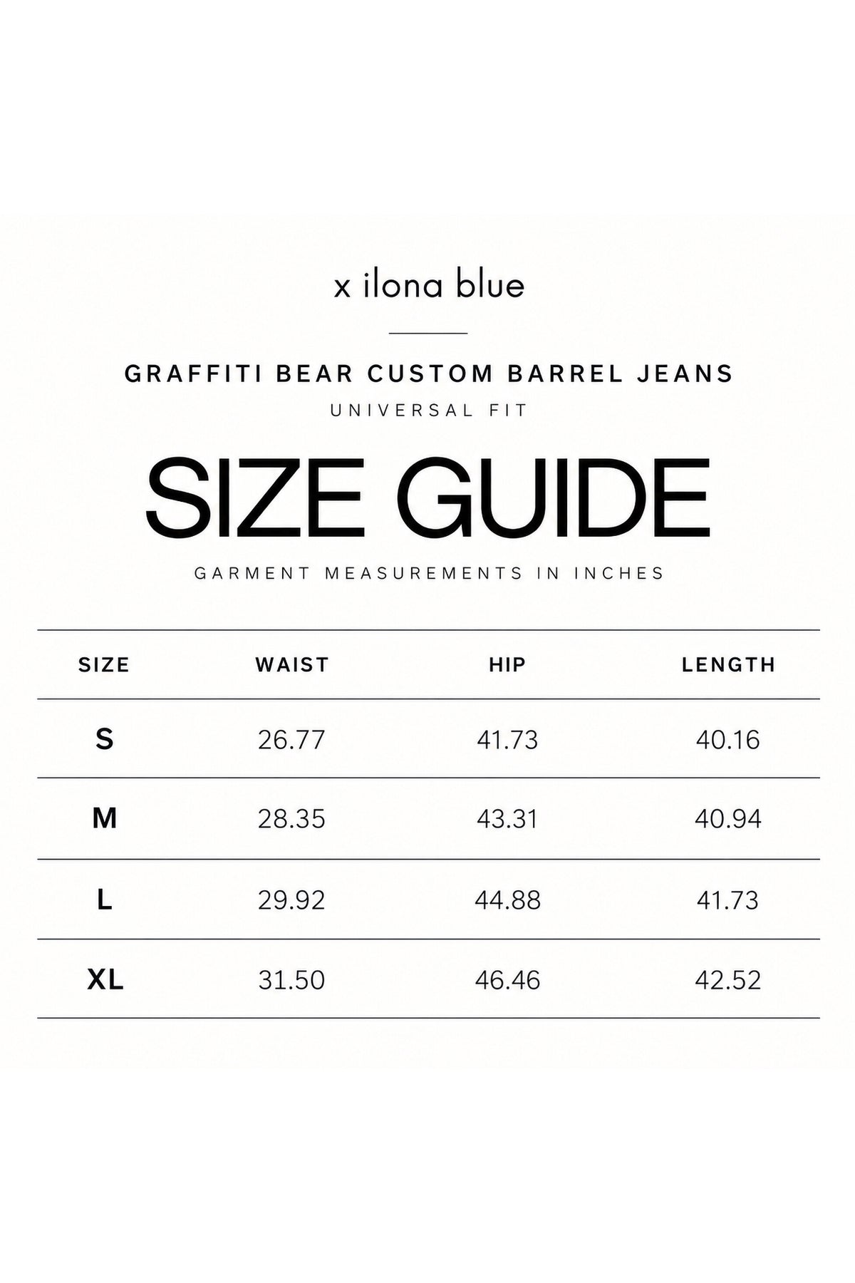 Graffiti Bear Chain Link Barrel Jeans
