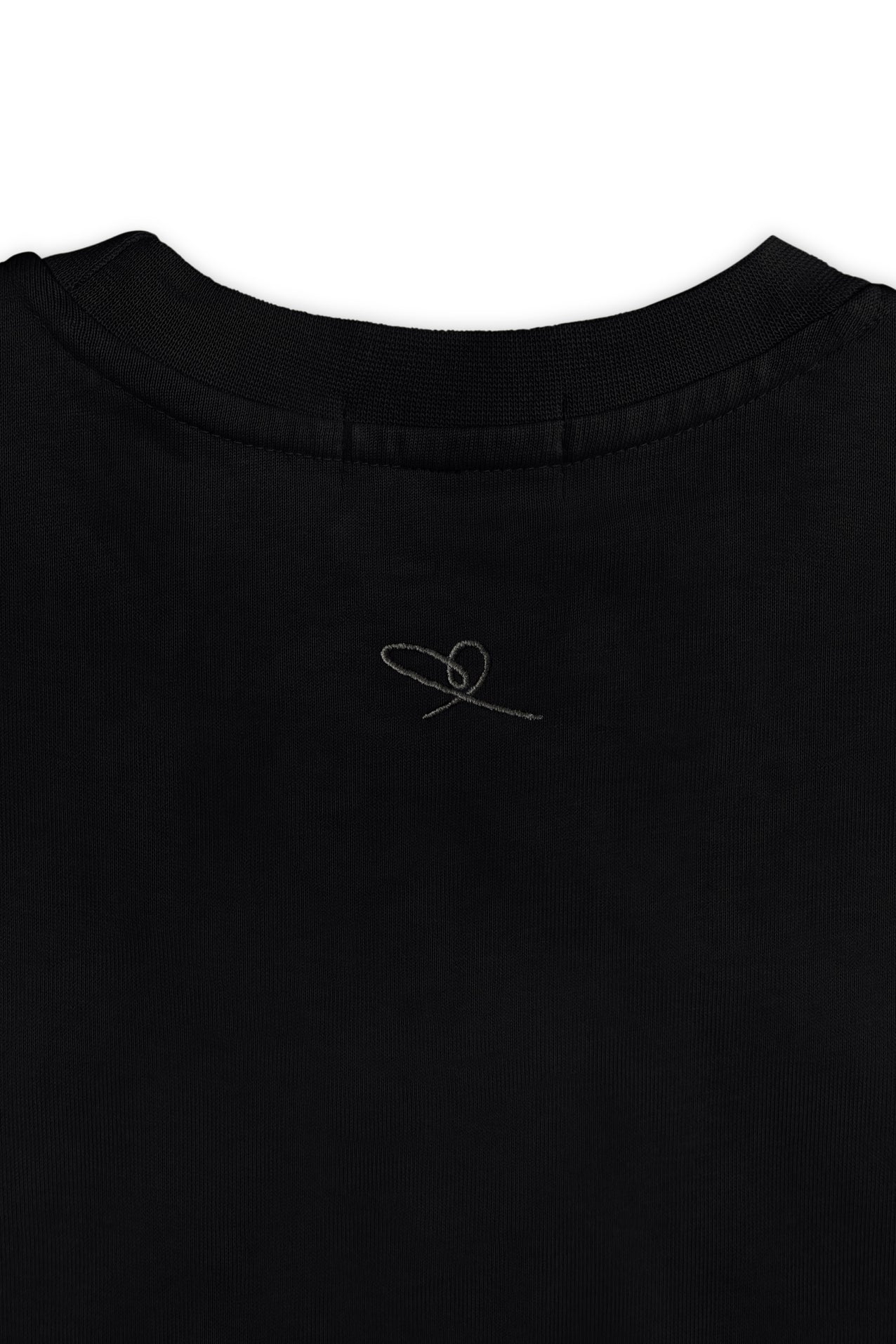 Graffiti Daddy Bear Black Organic Cotton Charcoal Chain Link Embroidery Tee