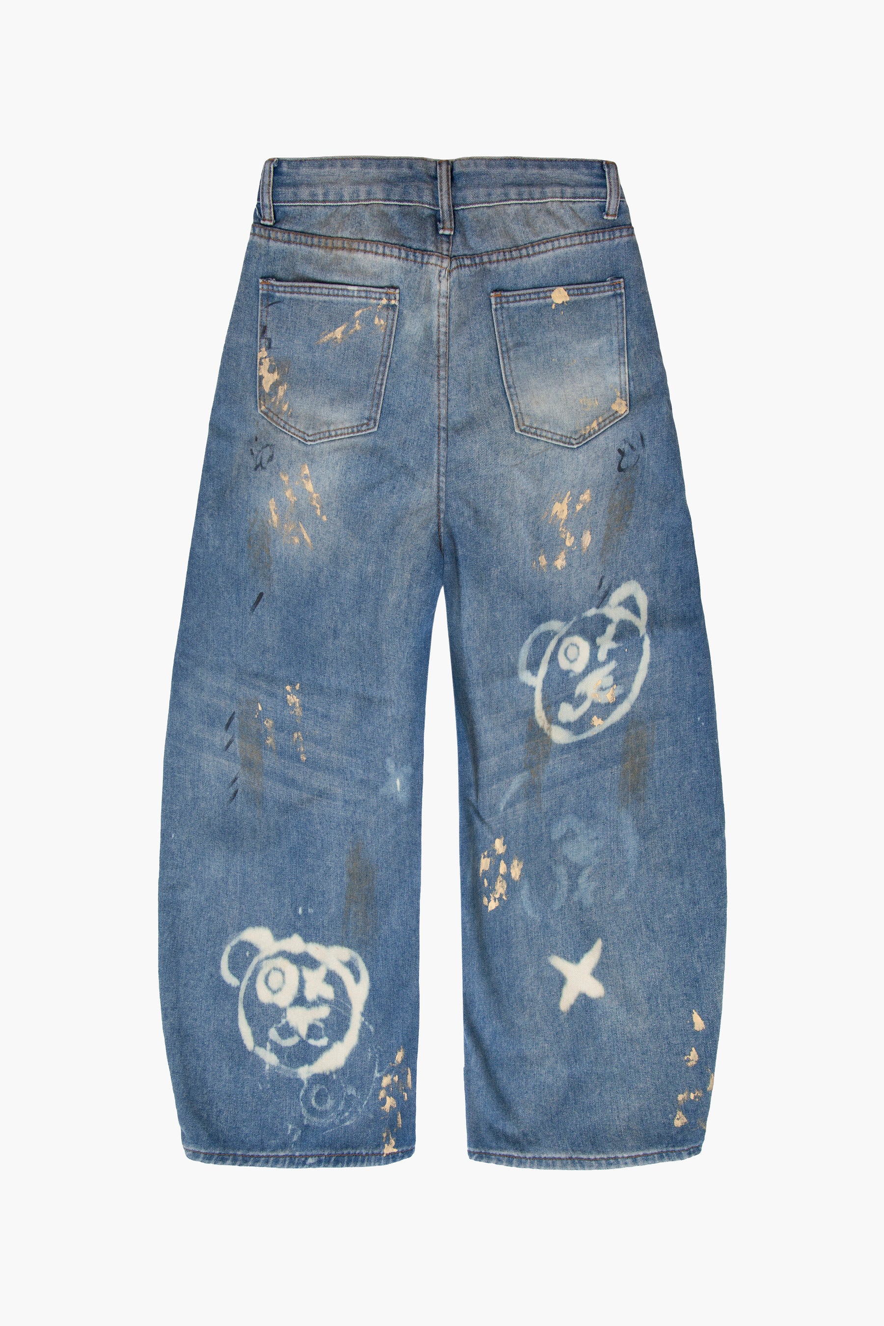 Universal Graffiti Bear Custom Denim Jeans