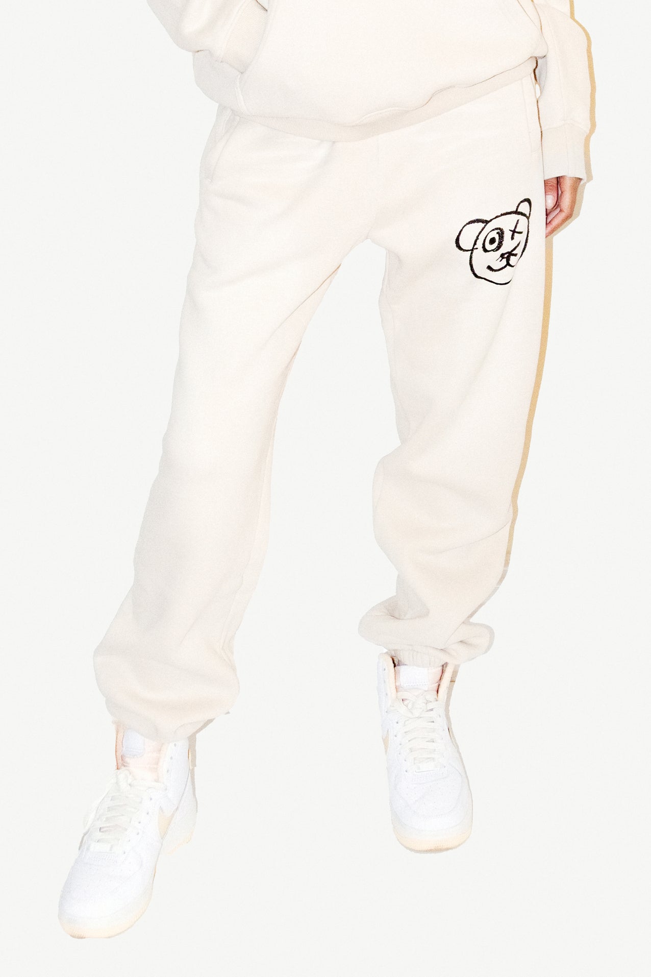 Graffiti Bear Neutral Track Pants