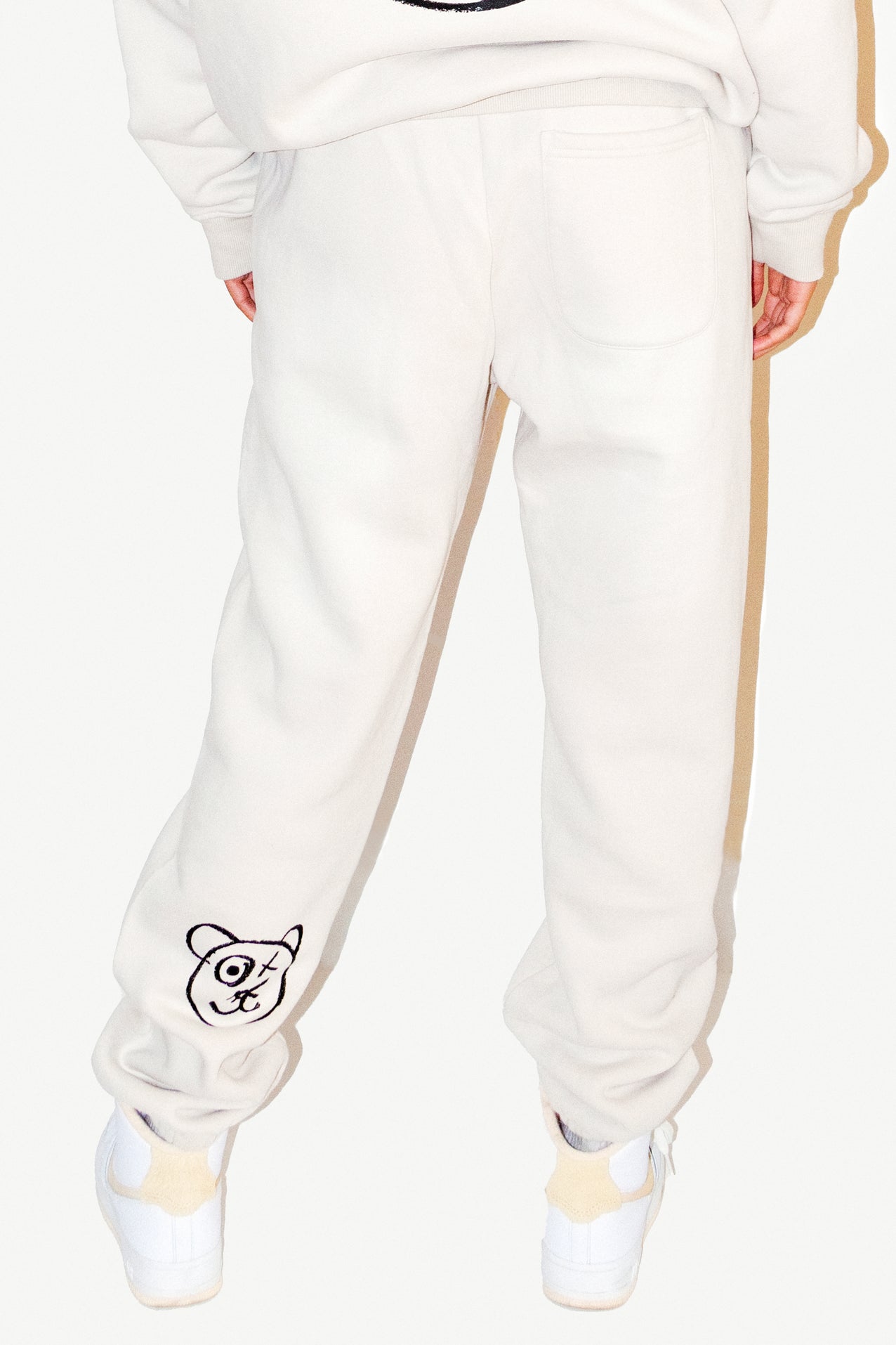 Graffiti Bear Neutral Track Pants