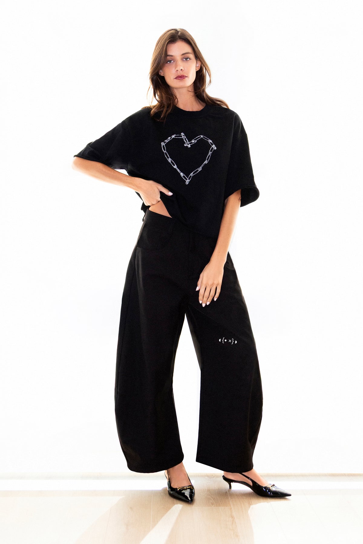 Love Riot French Terry Raw Edge T-Shirt