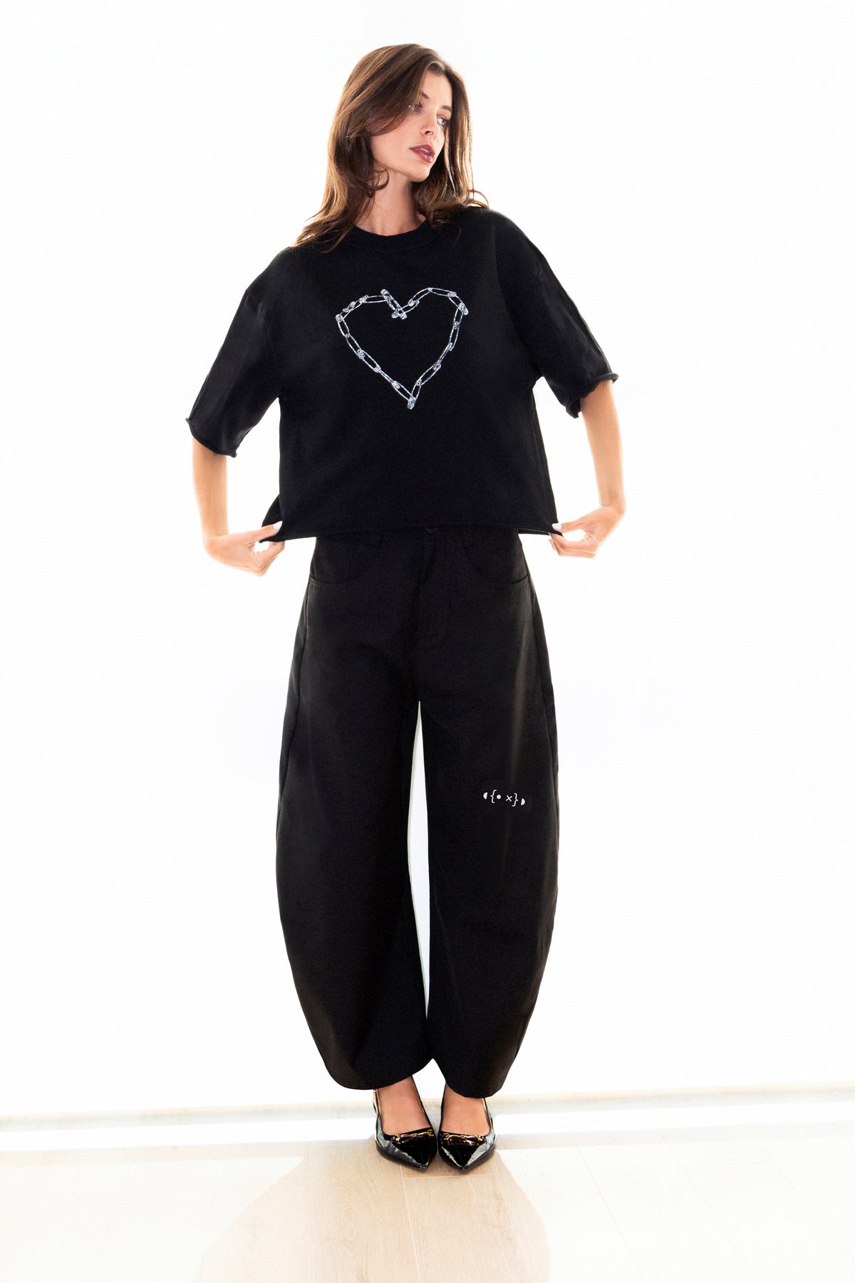 Love Riot French Terry Raw Edge T-Shirt