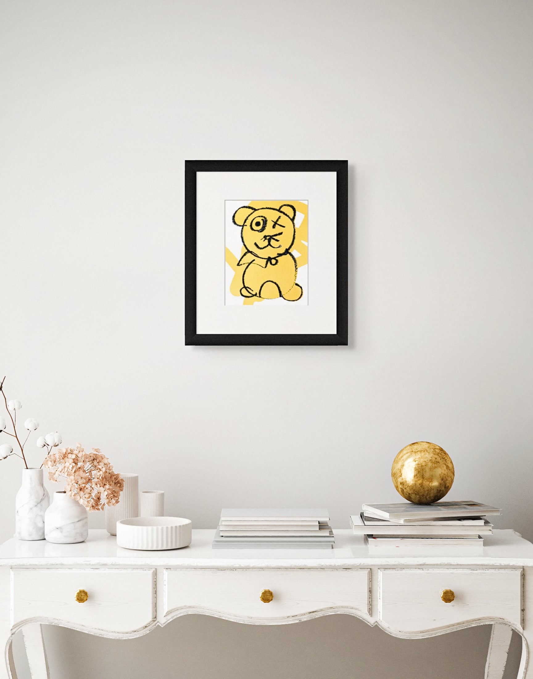 Graffiti Bear Original Art Screen Print Limited Edition – xilonablue