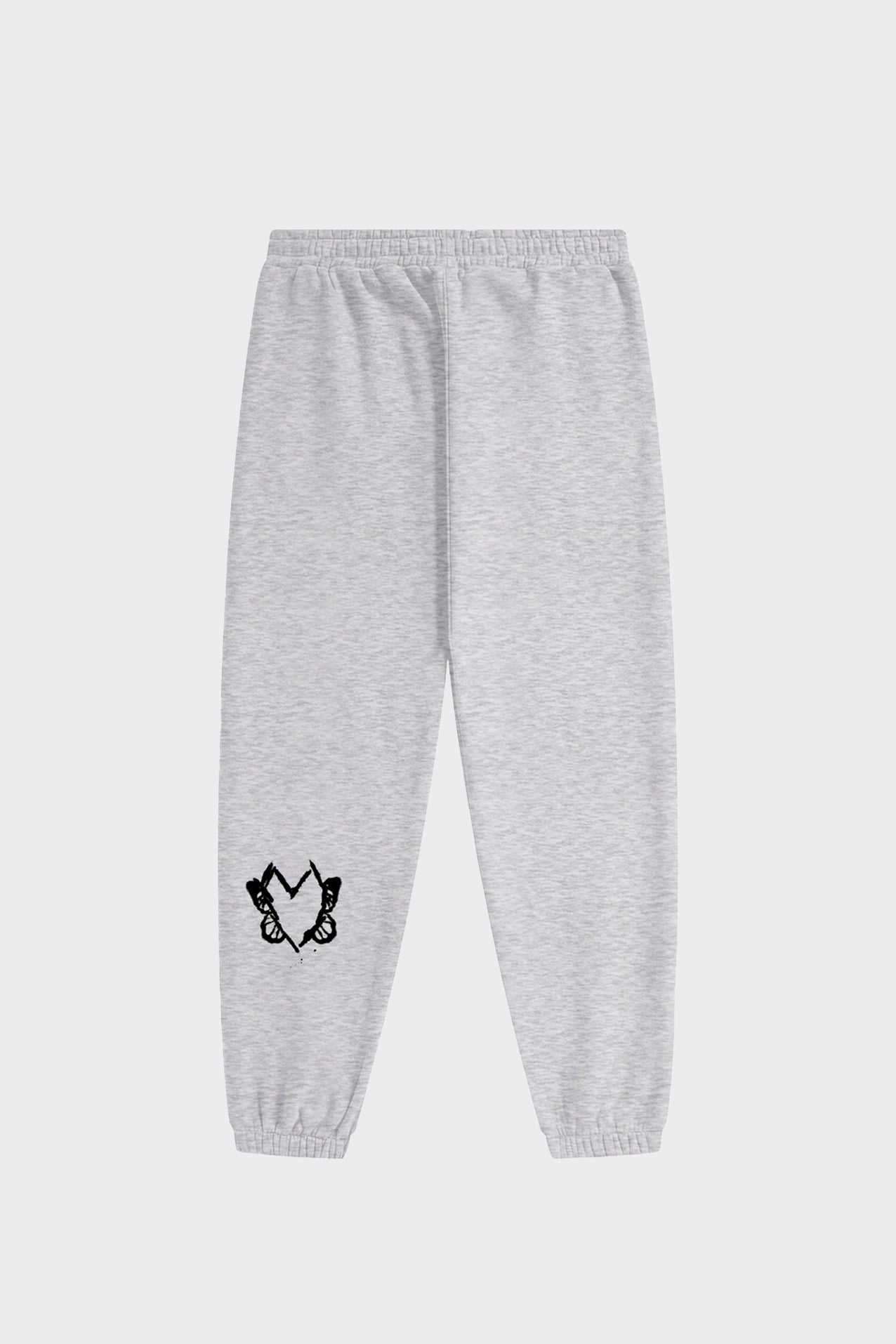 Heart With Wings Dove Grey Signature Streetware Fleece Joggers