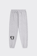Heart With Wings Dove Grey Signature Streetware Fleece Joggers