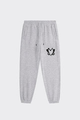Heart With Wings Dove Grey Signature Streetware Fleece Joggers