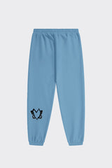 Heart With Wings Teal Blue Signature Streetware Fleece Joggers