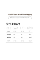 Graffiti Bear Blush Athleisure Legging
