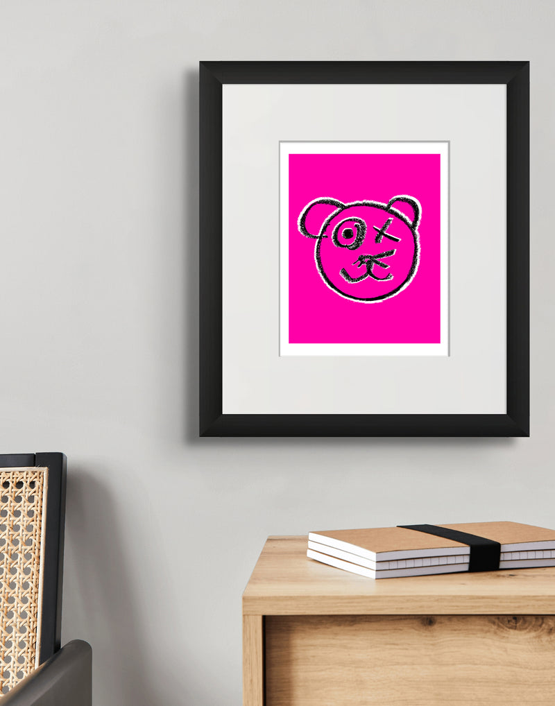 Graffiti Bear Portrait Original Fine Art GicléE Print