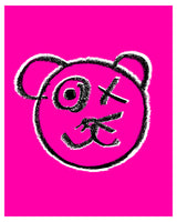 Graffiti Bear Portrait Original Fine Art GicléE Print