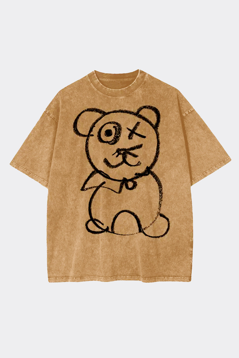 Graffiti Bear Mocha Tee