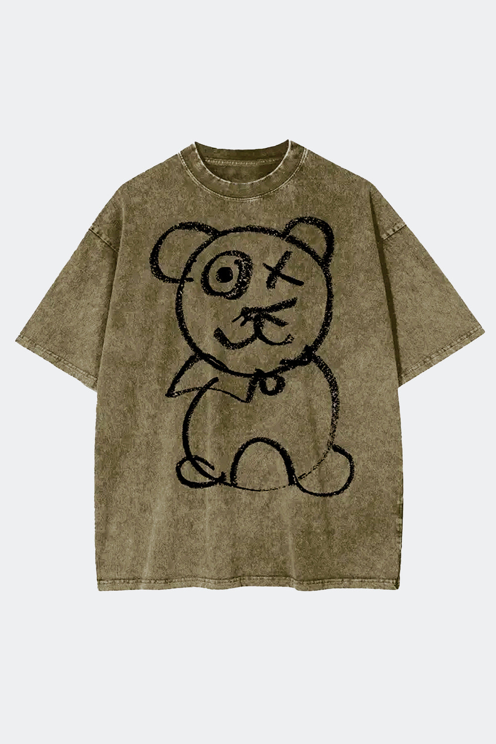 Graffiti Bear | Universal Olive Tee