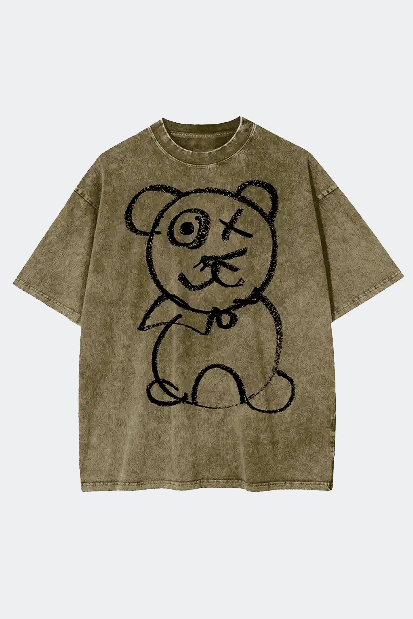 Graffiti Bear | Universal Olive Tee
