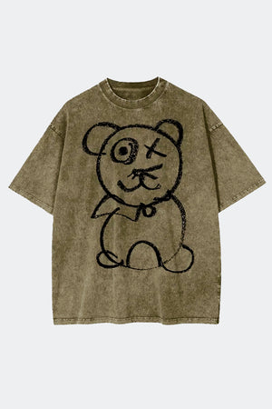 Graffiti Bear | Universal Olive Tee