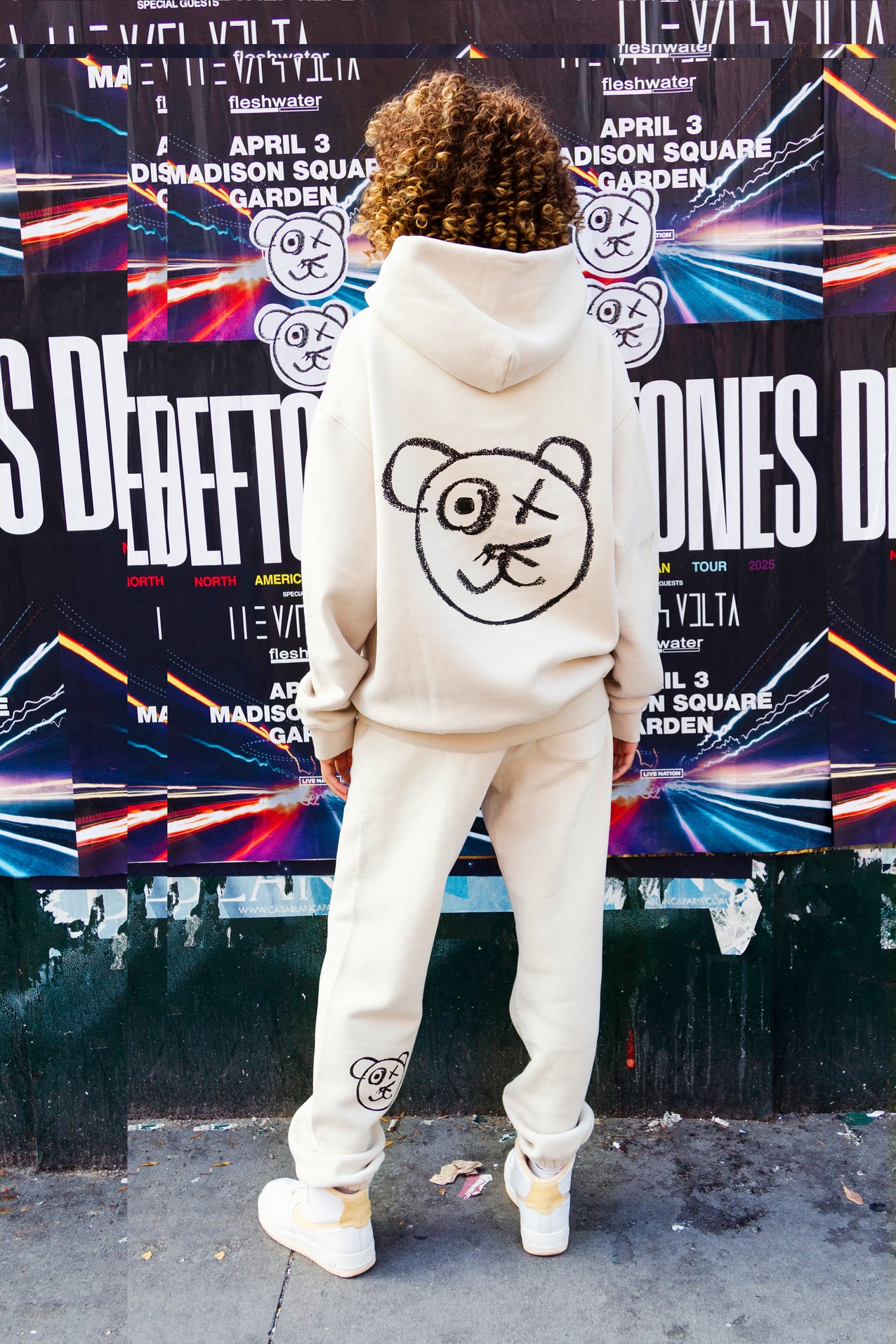 Graffiti Bear Neutral Track Pants