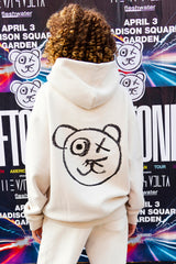 Graffiti Bear Neutral Hoodie