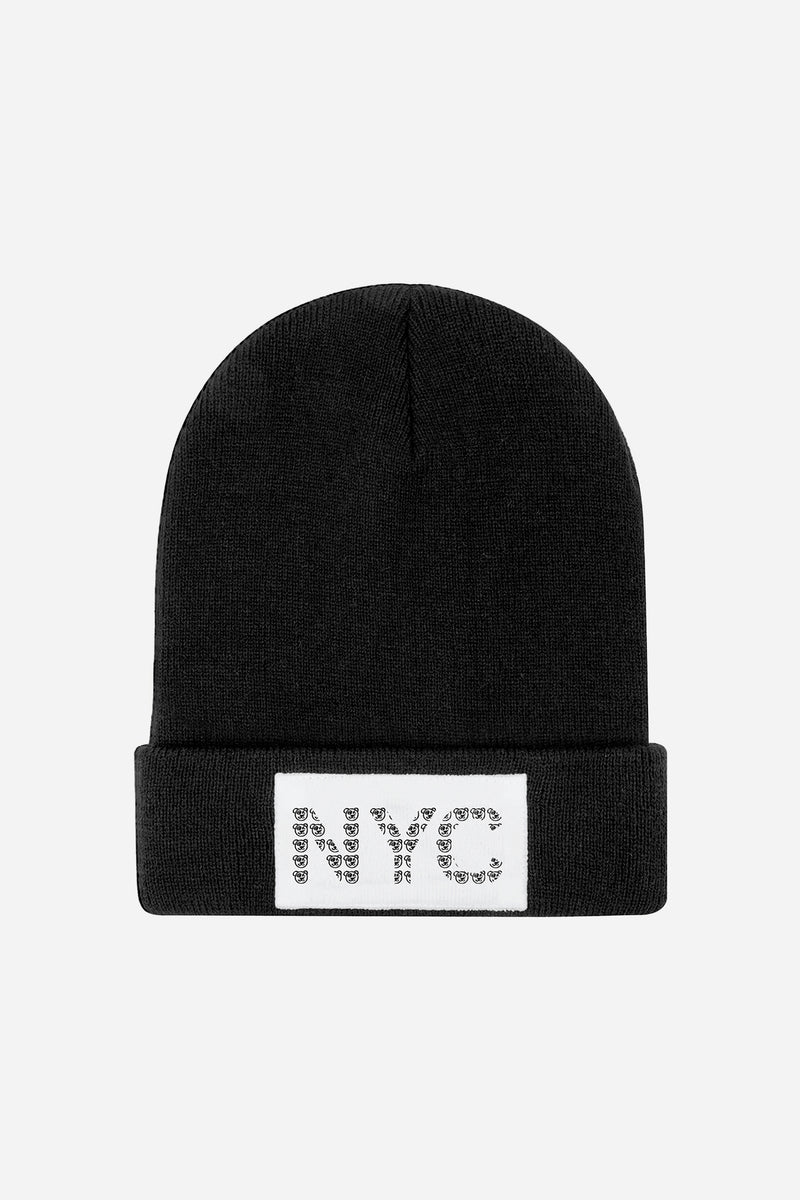 Graffiti Bear NYC Knit Beanie