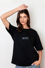 Graffiti Teddy Bear New York City Cotton Tee