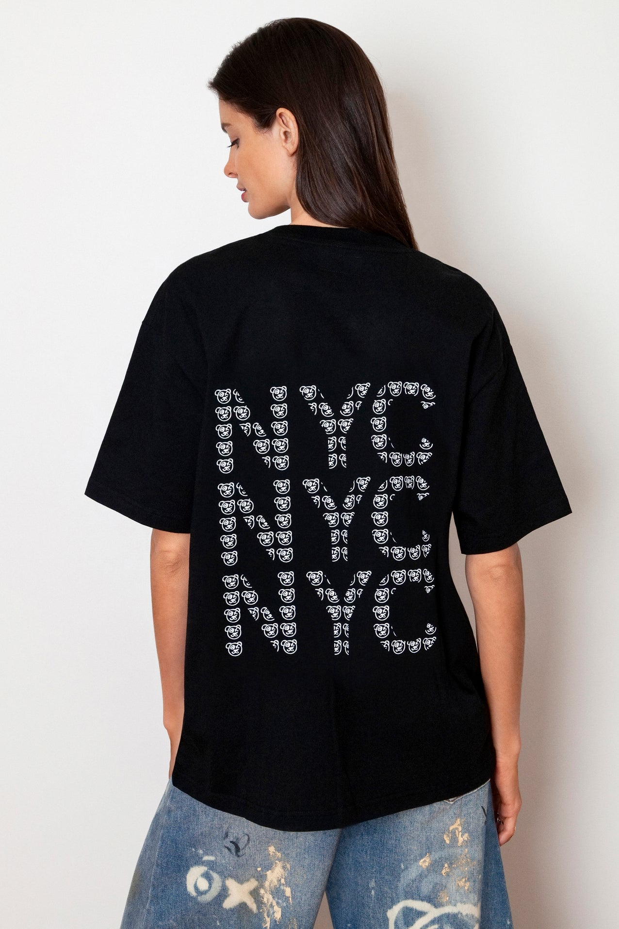 Graffiti Teddy Bear New York City Cotton Tee