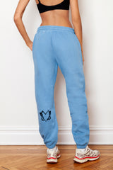 Heart With Wings Teal Blue Signature Streetware Fleece Joggers