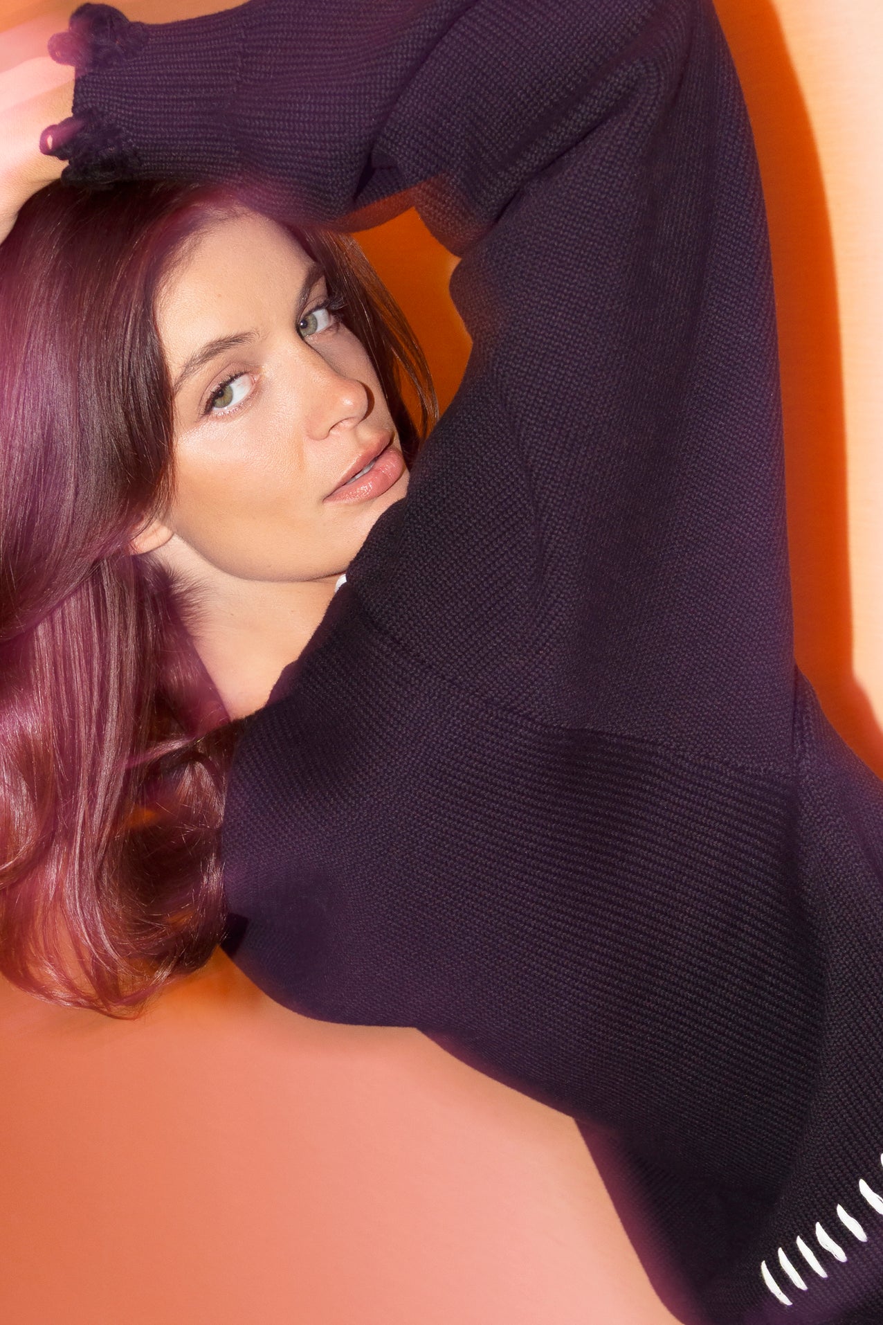 Legacy Logo Raw Cut Knit Sweater