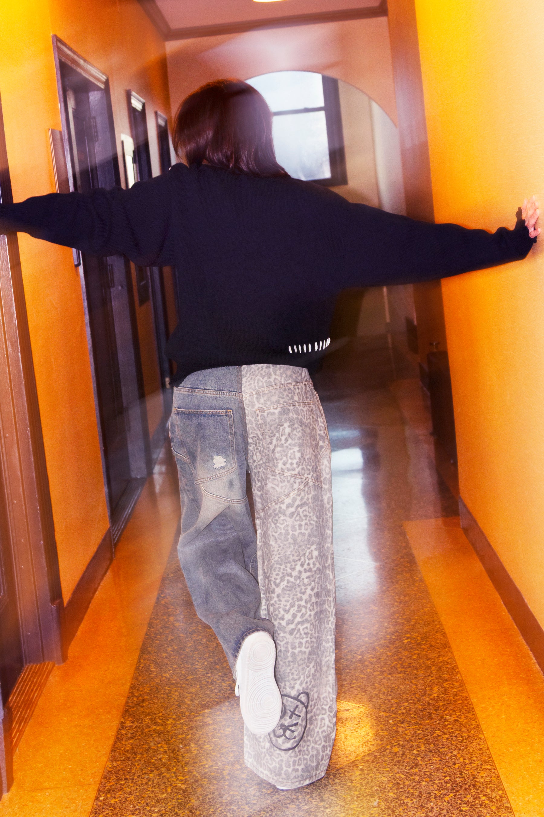 Legacy Logo Raw Cut Knit Sweater