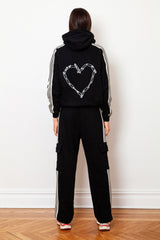 Love Riot Side Stripe Straight Leg Pants