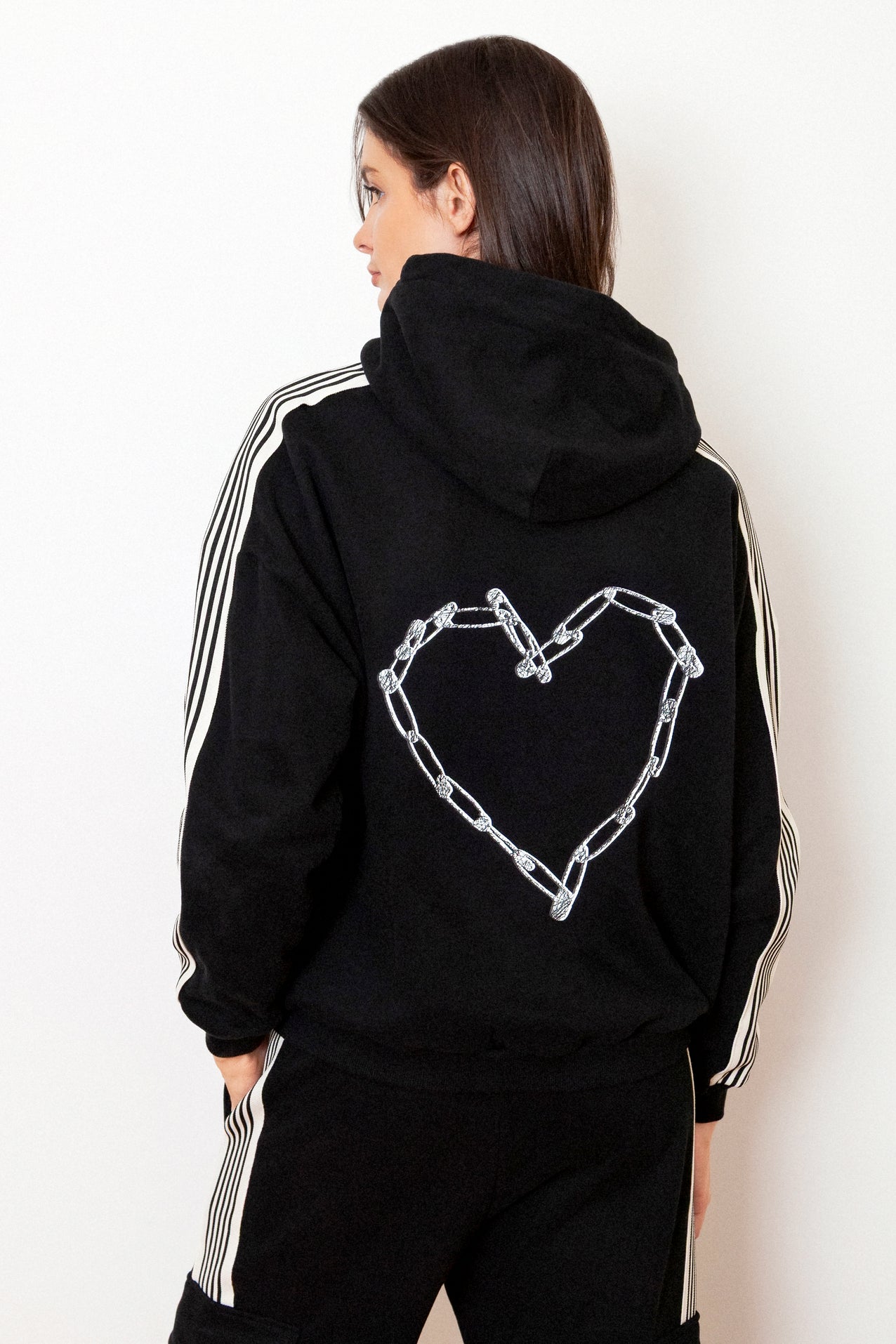 Love Riot Side Stripe Athleisure Hoodie