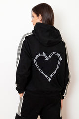 Love Riot Side Stripe Athleisure Hoodie