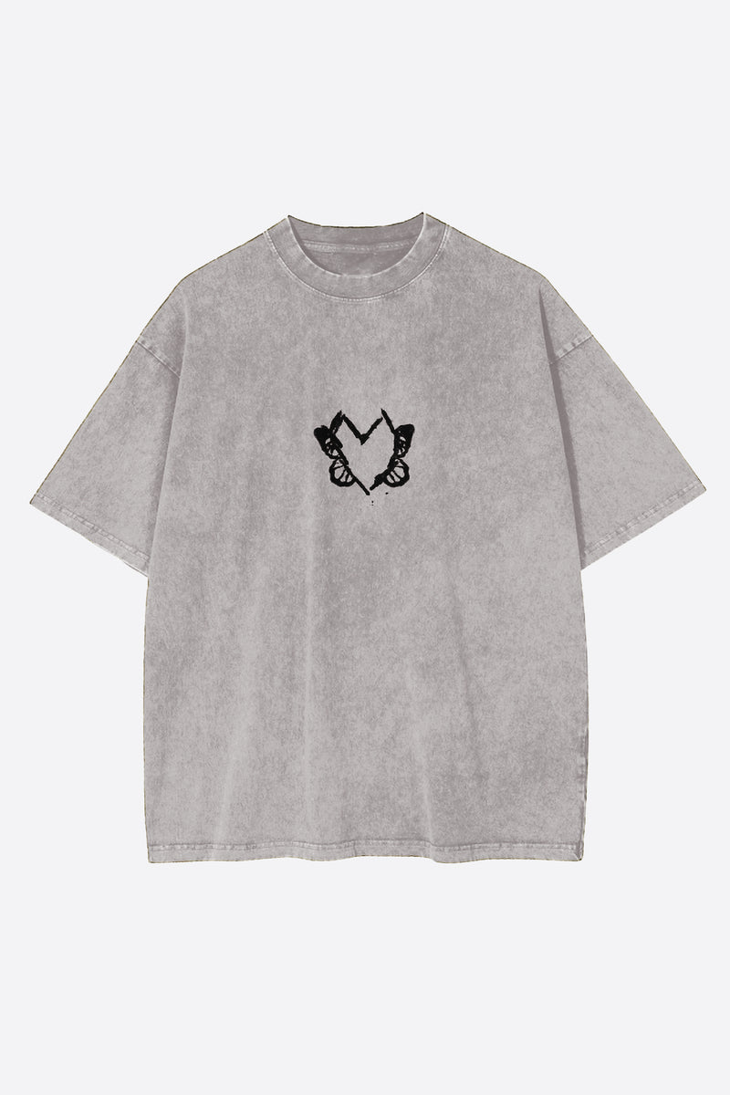 Universal Hearts Evolve Stone Tee