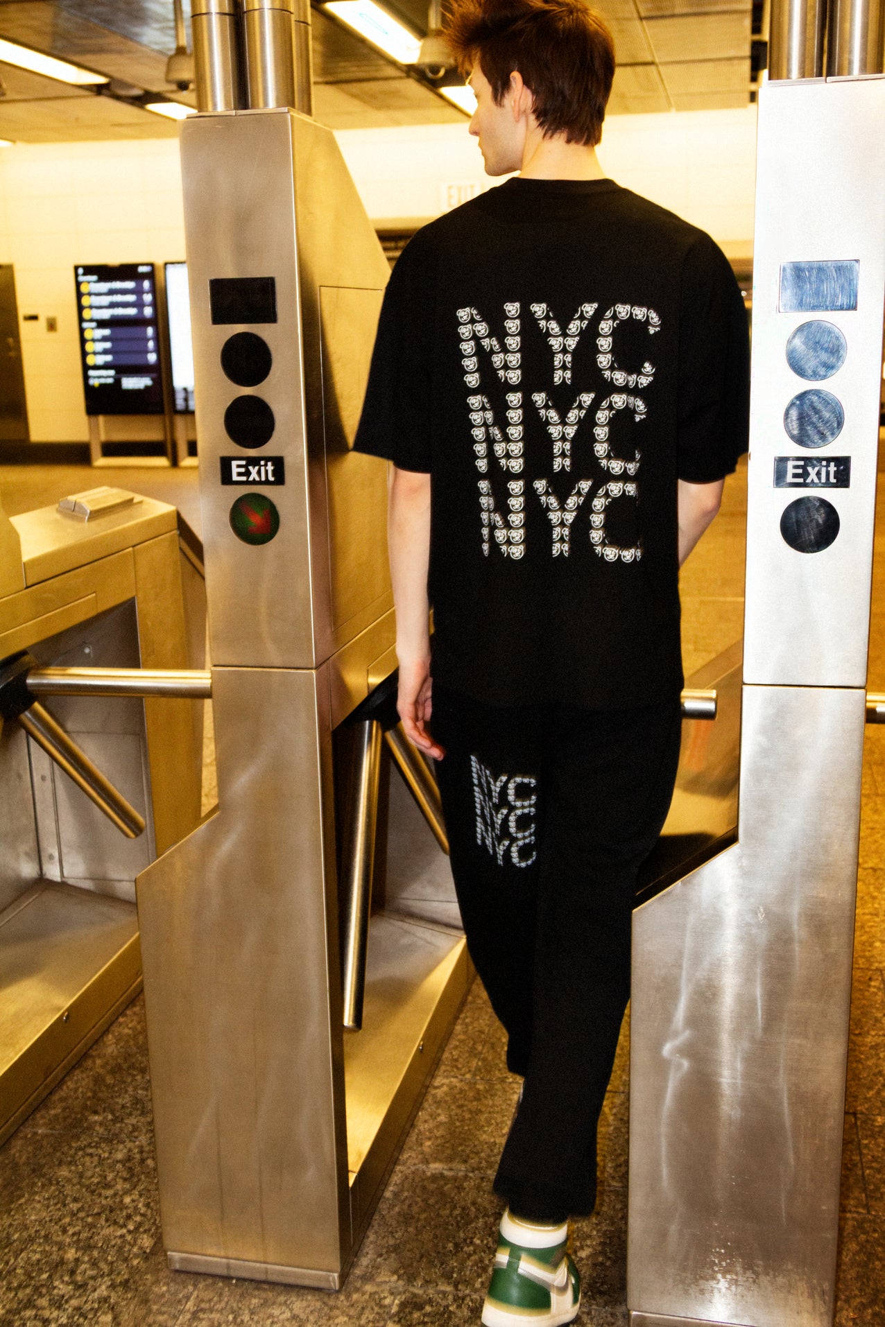 Universal Graffiti Bear NYC Noir Tee