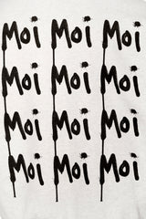 Universal Fit French Kiss Cotton Fleece Heather Grey Graffiti Hoodie