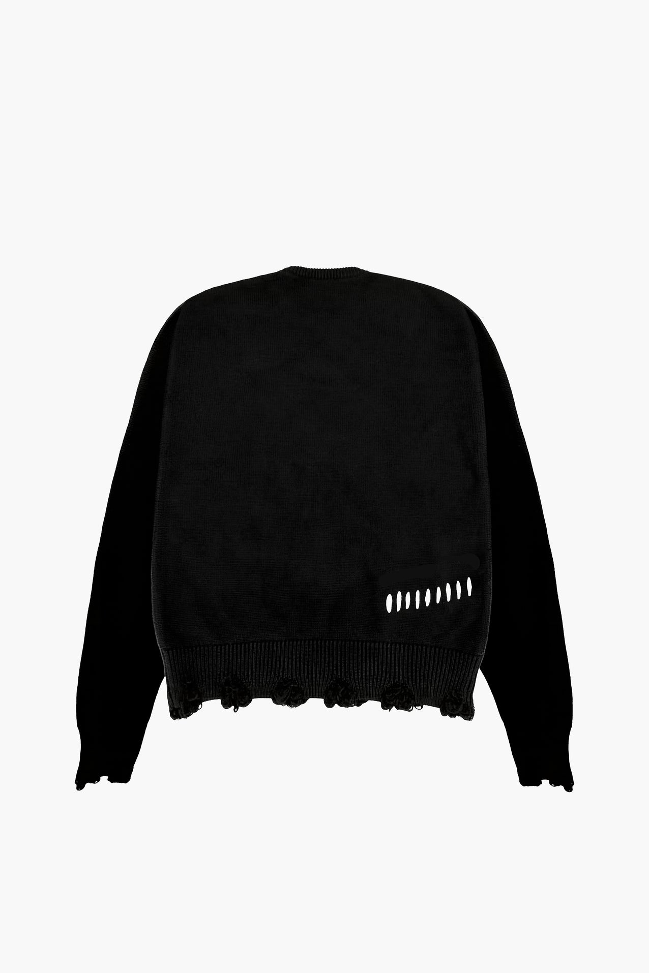 Legacy Logo Raw Cut Knit Sweater