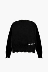 Legacy Logo Raw Cut Knit Sweater