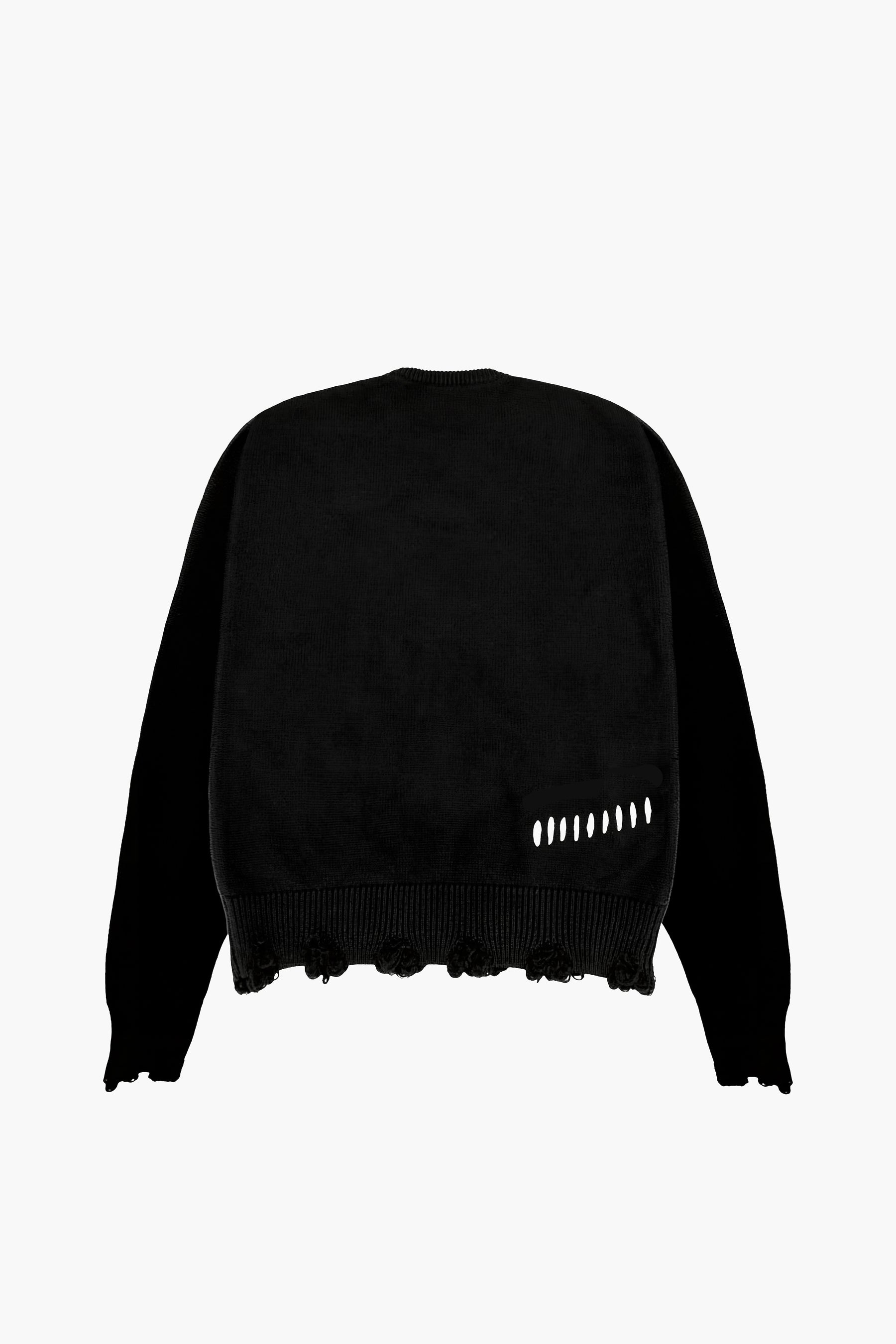 Legacy Logo Raw Cut Knit Sweater