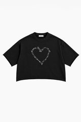 Love Riot French Terry Raw Edge T-Shirt