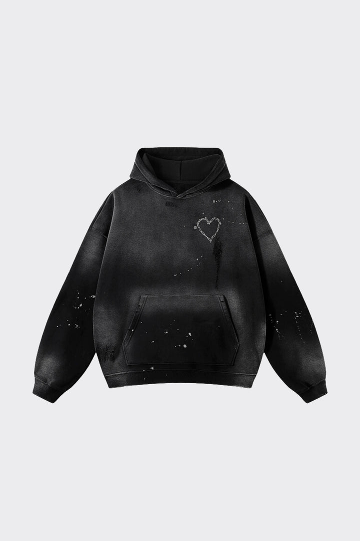 Universal Love Riot Frayed Hoodie