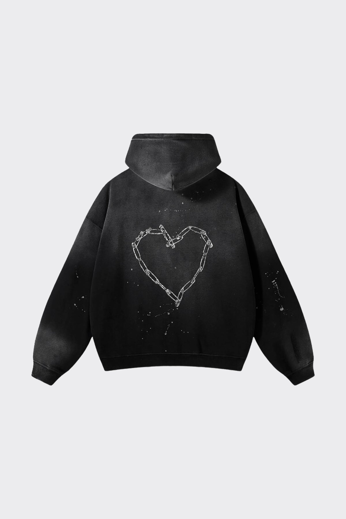 Love Riot Custom Distressed Frayed Cotton Hoodie